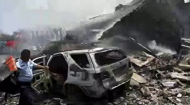 Indonesia Military Plane Crashes In City, Plane Crashes Into Houses And Hotel