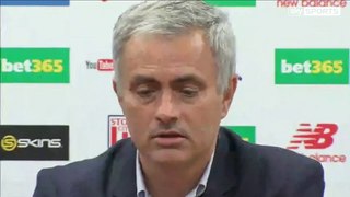Stoke City vs Chelsea - Mourinho Interview - League Cup