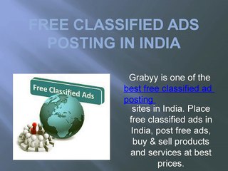 Free classified ads posting in India
