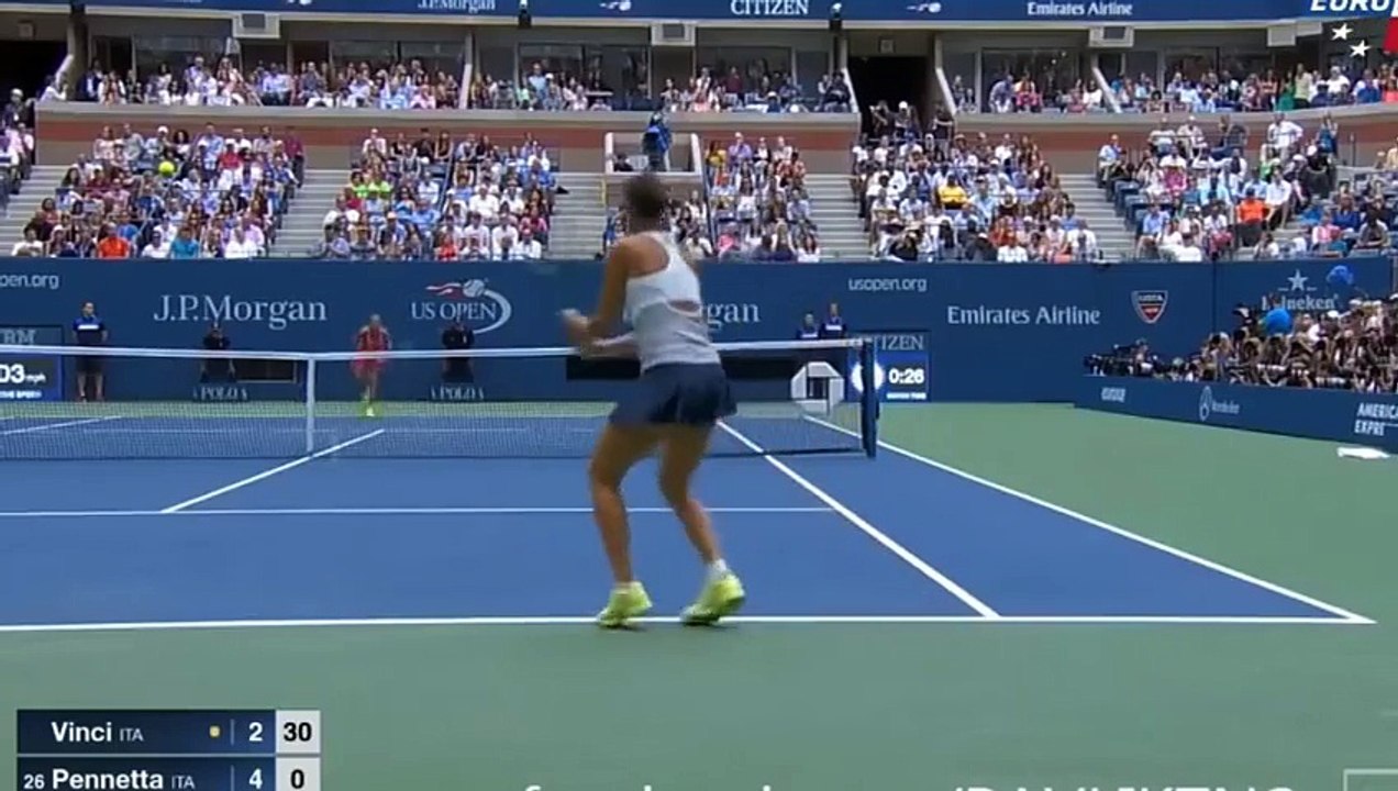 Flavia Pennetta vs Roberta Vinci Highlights US OPEN 2015 FINAL