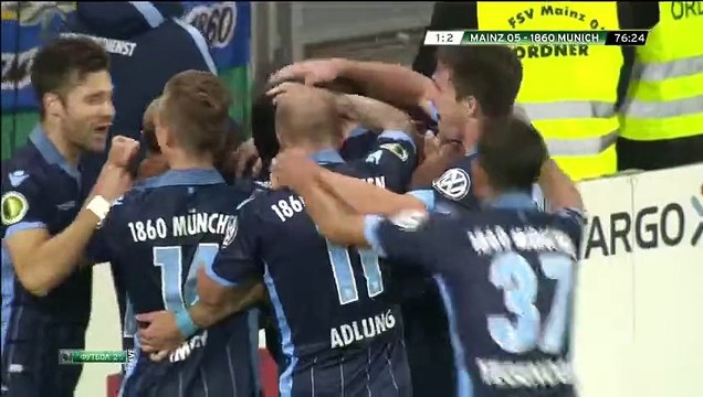 Mainz vs 1860 München 1-2 Rubin Okotie Goal DFB-Pokal 27_10_2015