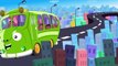 Green Bus Wheels On The Bus Go Round English Nursery Rhymes For Kids
