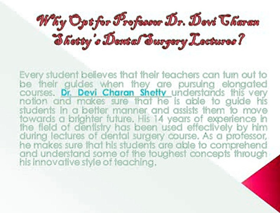 Dr devi charan shetty