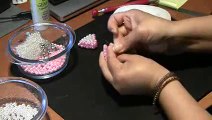 2 PARTE-Lao em perolas com duas cores Passo a Passo -loop beads