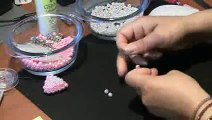 1PARTE -Lao em Perolas com duas cores Passo a Passo - loop beads