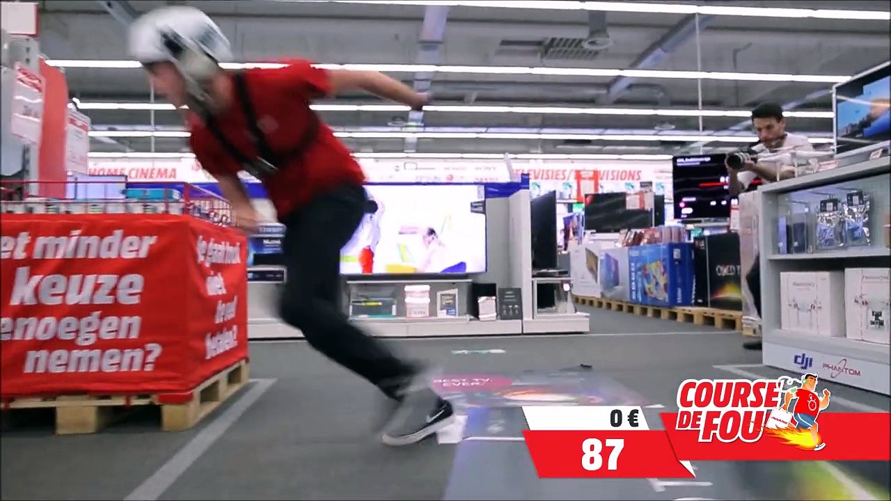 100 secondes pour dévaliser un magasin - Course de Fou