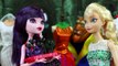 Elsa & Anna Vampires vs Werewolves Frozen Hans & Mother Gothel. DisneyToysFan.