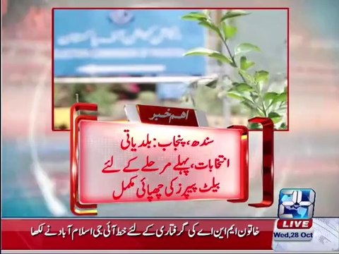 Printing of ballot papers for Punjab, Sindh municipal elections first phase completed