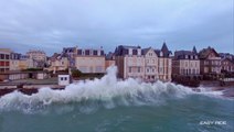 Les Grandes Marées filmées par le drone d'EASY RIDE-Saint-Malo-Bretagne