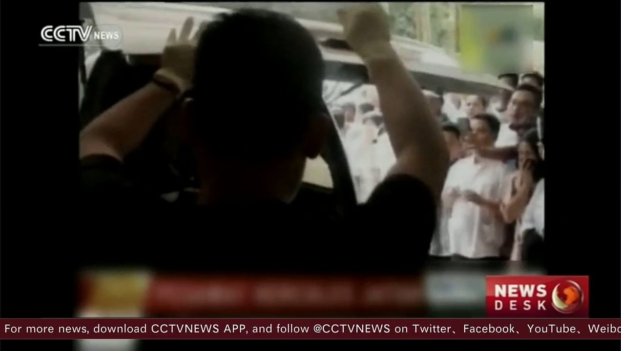 Indonesian air force transport plane crashes into residential area