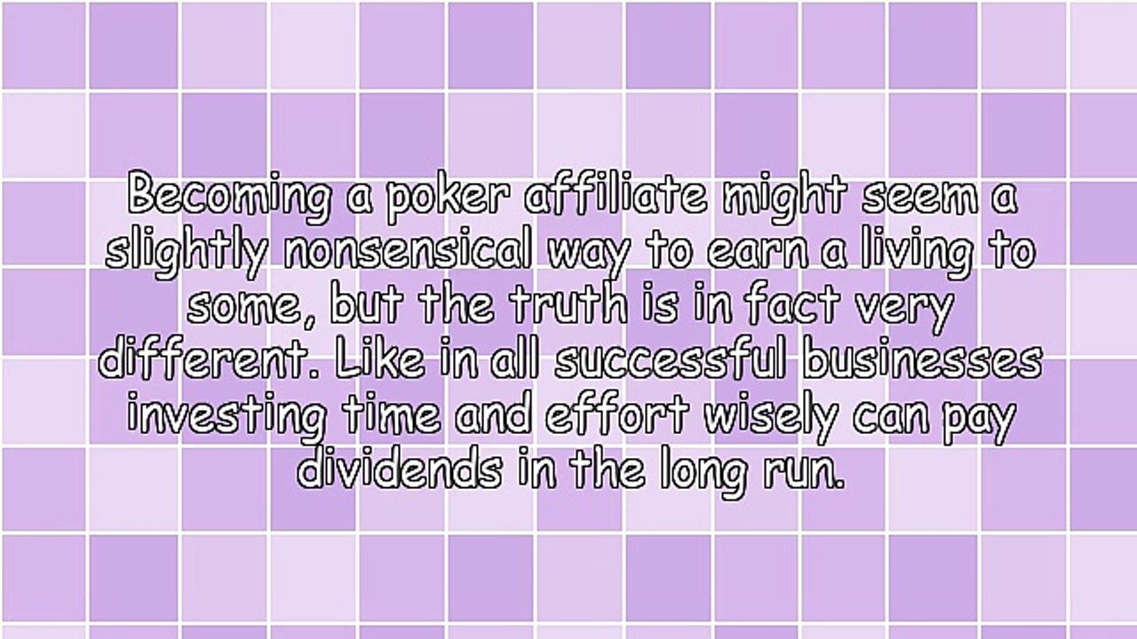 Online Poker Affiliate Programs: A Powerful Business Opportunity For Affiliates