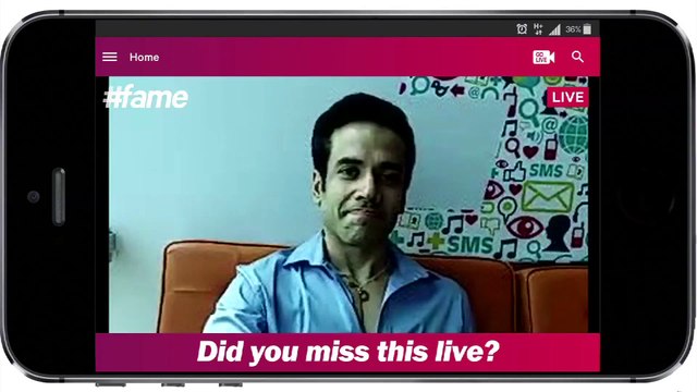 Chillout Session With Tusshar Kapoor | Live On #fame