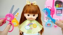 Baby Doll hair cut toys 콩순이 와 뽀로로 똘똘이 미용실 장난감 놀이