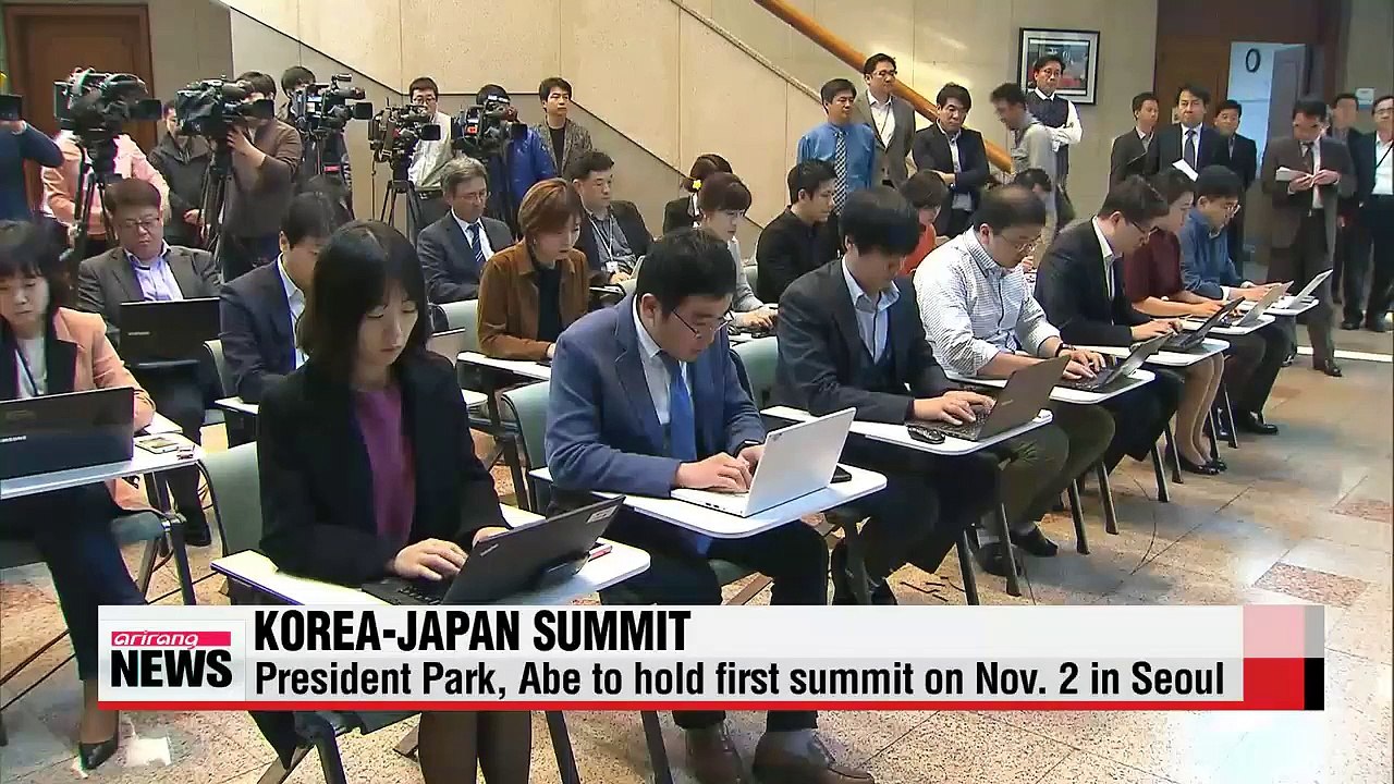 President Park, Abe to hold summit on Nov. 2