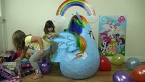 My Little Pony SUPER GIANT Surprise Egg Worlds BIGGEST Kinder Egg Play Doh Surprise Toy un