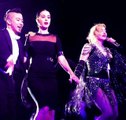 Katy Perry on the stage with Madonna in Los Angeles!
