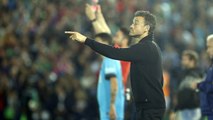 Luis Enrique reacts to FC Barcelona's scoreless draw at Villanovense
