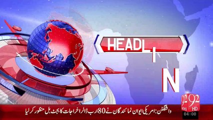 Headlines - 04:00 AM – 28 Oct 15 - 92 News HD