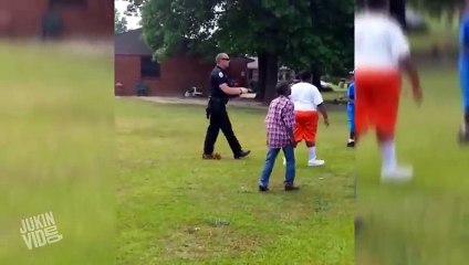 Awesome Cop Plays With Kids