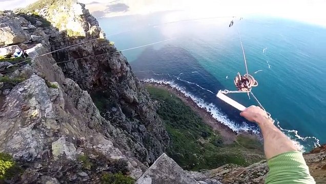 BASE Jumping Off Rope Swing The Great Escape