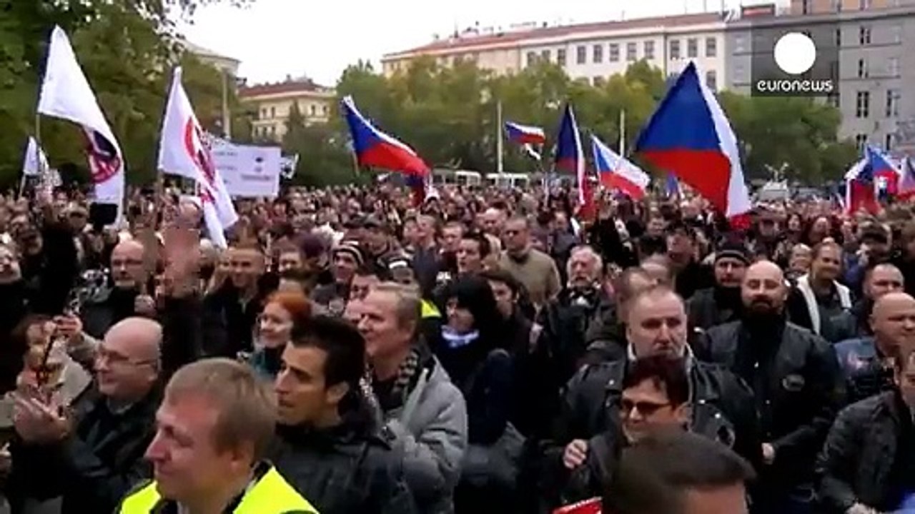 Pegida-Demonstration in Prag