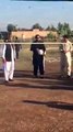 Shahid Afridi Lala and some Army Officers playing volley ball with Residents of Bara (Khyber Agency)