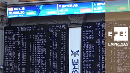 El Ibex 35 sube un 0,20% al mediodía arrastrado por los grandes valores