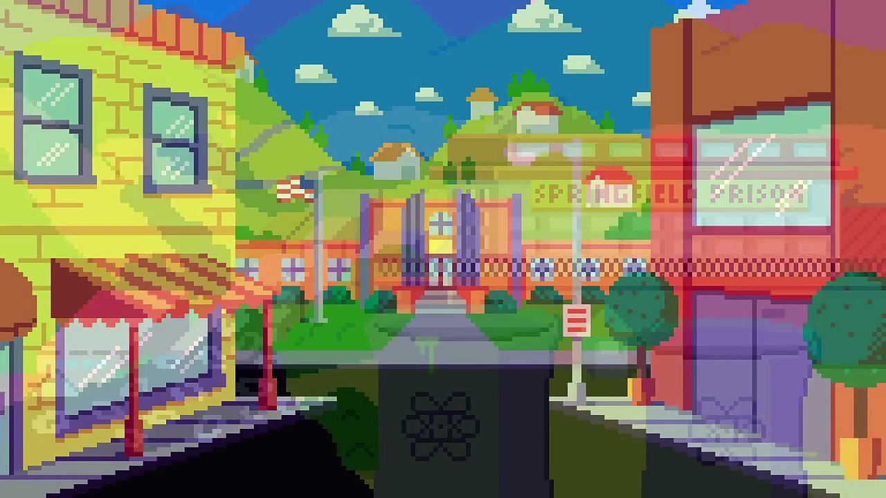 Les simpsons réalisé en mode 8Bit