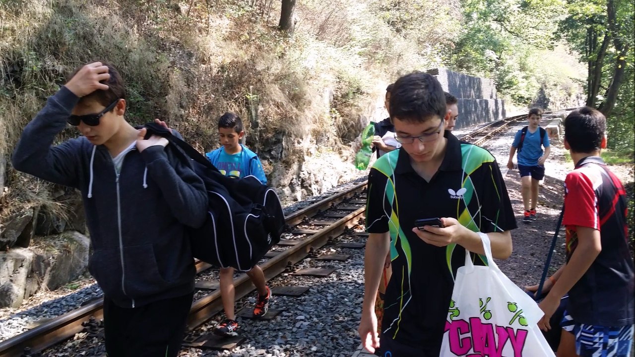 Lehrgang im Bahnhotel in Dippoldiswalde mit der luxemburgischen Tischtennis-Jugend-Nationalmannschaft