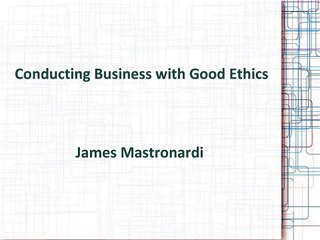 James Mastronardi - Business Ideas with Good Ethics