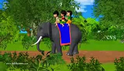 Elly the Elephant - 3D Animation English Nursery rhyme for children