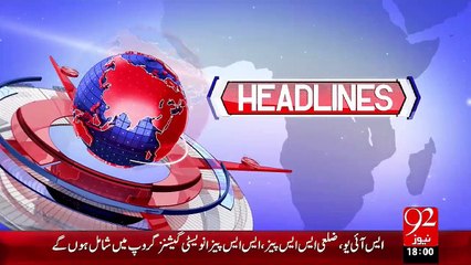 Headlines - 06:00 PM – 28 Oct 15 - 92 News HD