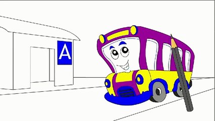 Coloring Books for Children - BUS (Cartoons for Kids, Play Demo) (  )