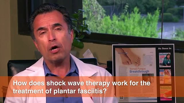 How does shock wave therapy work for the treatment of Plantar Fasciitis?