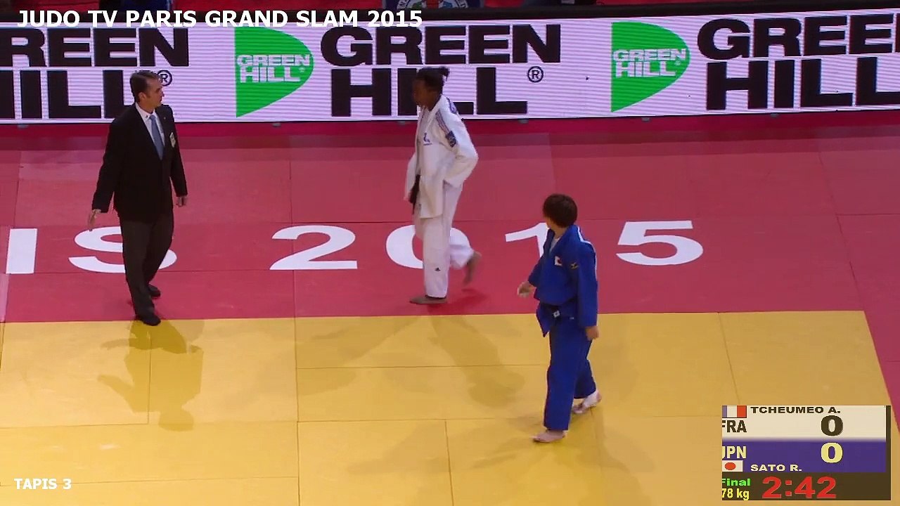 FINALE -78 KG - TCHEUMEO (FRA) VS. SATO (JPN) - PARIS GRAND SLAM 2015