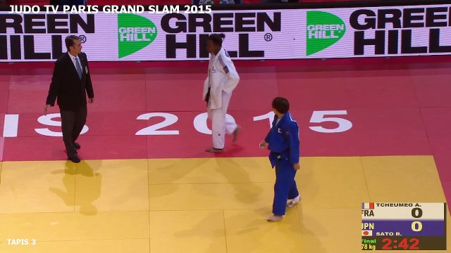 FINALE -78 KG - TCHEUMEO (FRA) VS. SATO (JPN) - PARIS GRAND SLAM 2015