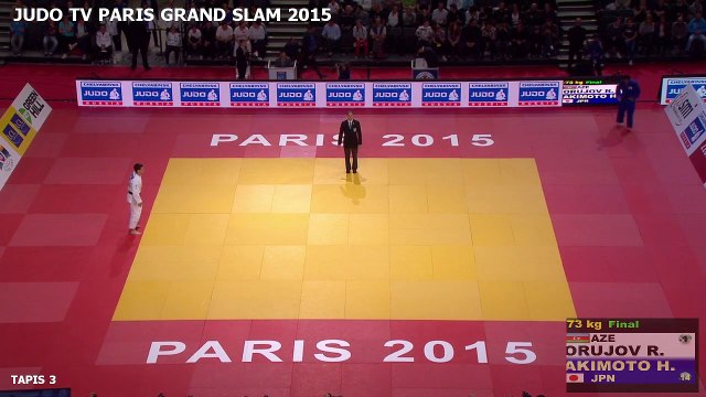 FINALE -73 KG - ORUJOV (AZE) VS. AKIMOTO (JPN) - PARIS GRAND SLAM 2015