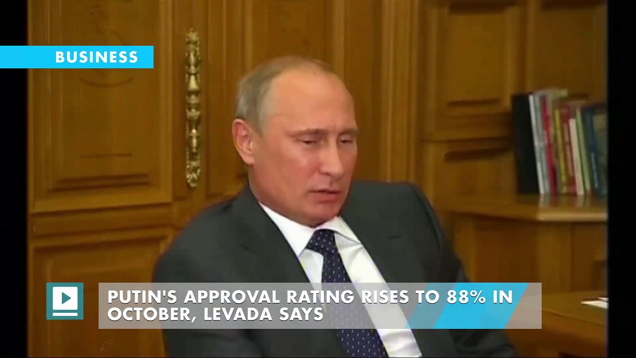 Putin's Approval Rating Rises to 88% in October, Levada Says