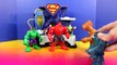 Imaginext Clay Face Brothers Attack Incredible Hulk Smash Brothers Superman And Green Lant