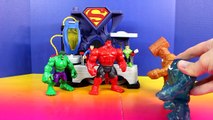 Imaginext Clay Face Brothers Attack Incredible Hulk Smash Brothers Superman And Green Lant