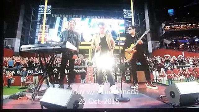 Arnel Pineda sings Star-Spangled Banner (U.S. Nat. Anthem) 26 Oct 2015