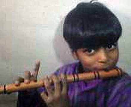 Rehan Siddique is wisteling the flute