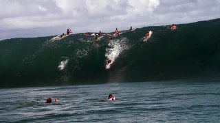Surfers killer waves