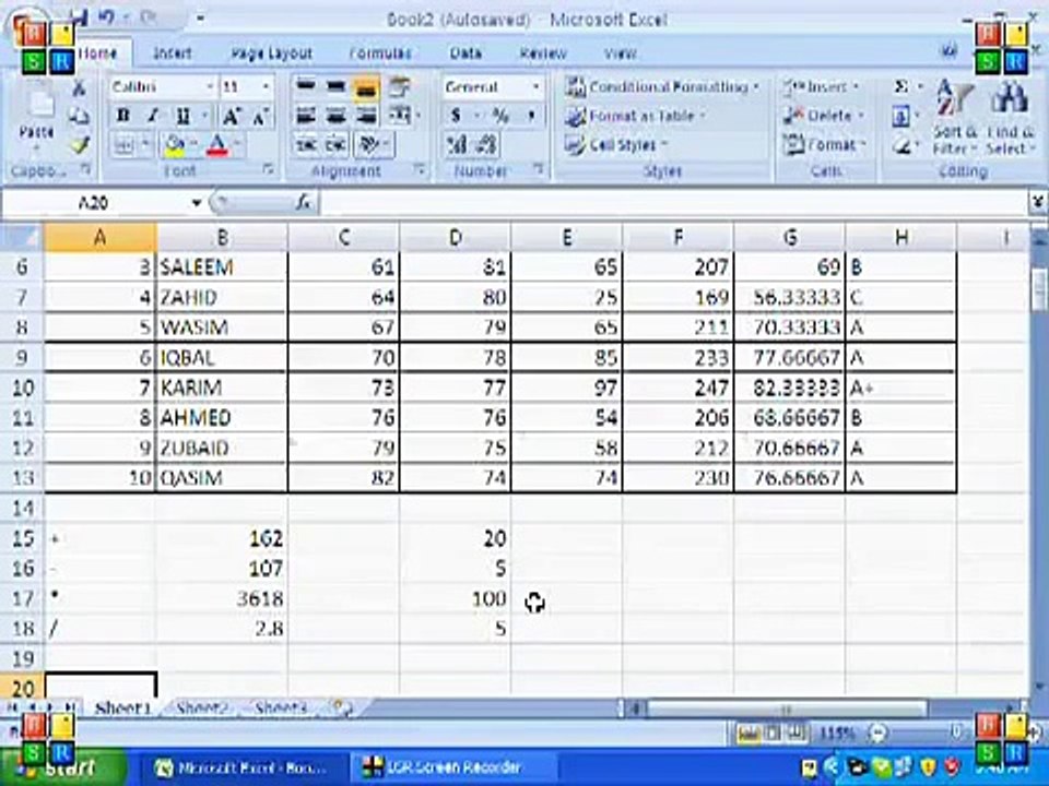 MS Excel  lecture 5 by Usfandyar