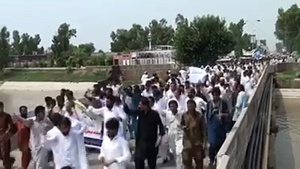 RALLY IN FAVOUR OF THE GREAT DPO MIANWALI SARFRAZ KHAN VIRK