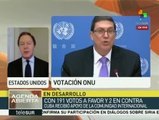 Prensa de EEUU destacó poco la votación en ONU contra bloqueo de Cuba