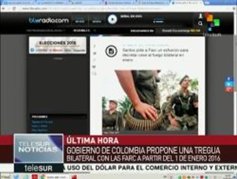 Colombia: Santos propone a las FARC cese bilateral del fuego