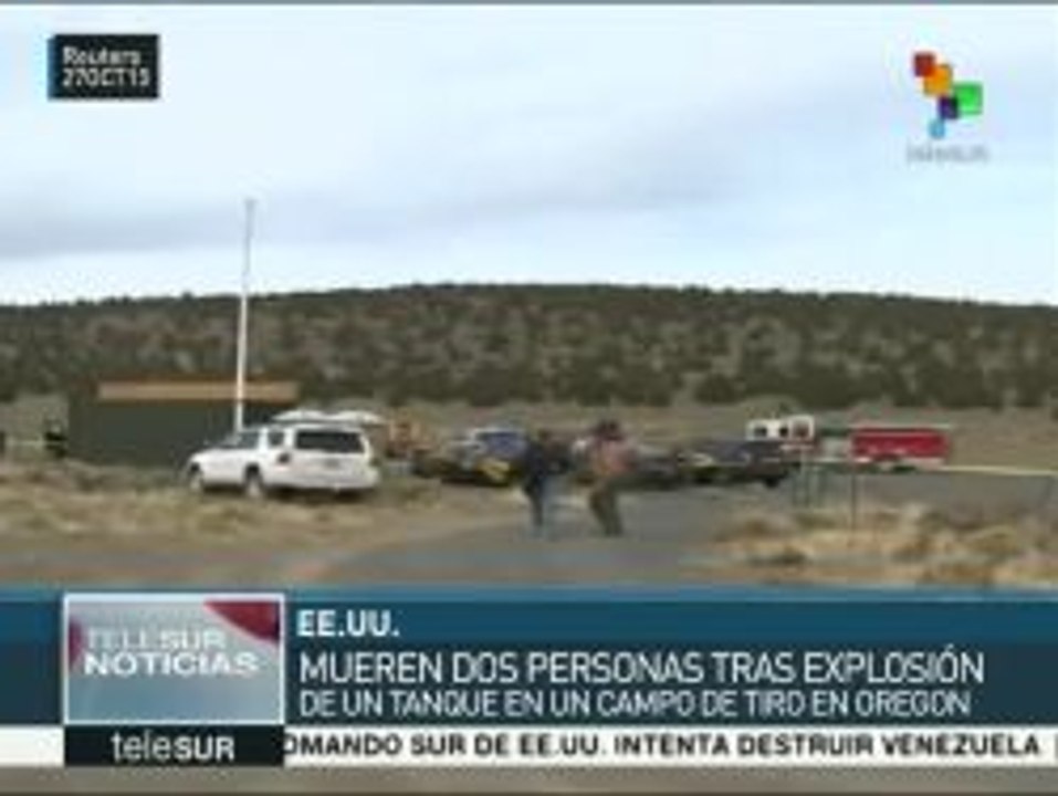EE.UU.: explosión de tanque de la II Guerra Mundial deja dos muertos