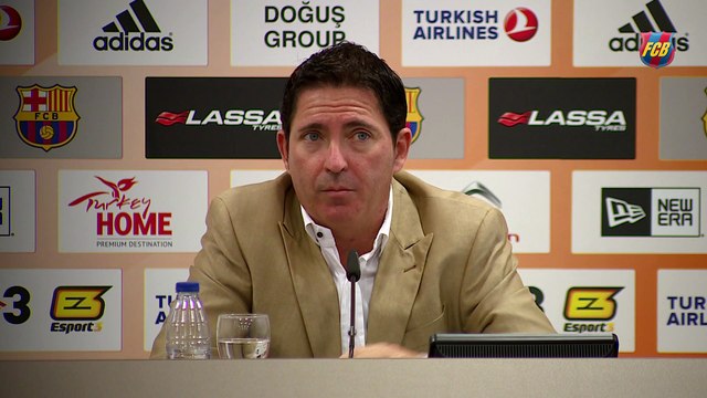 Xavi Pascual y Stratos Perperoglou, previa FCB Lassa-Panathinaikos [ESP]