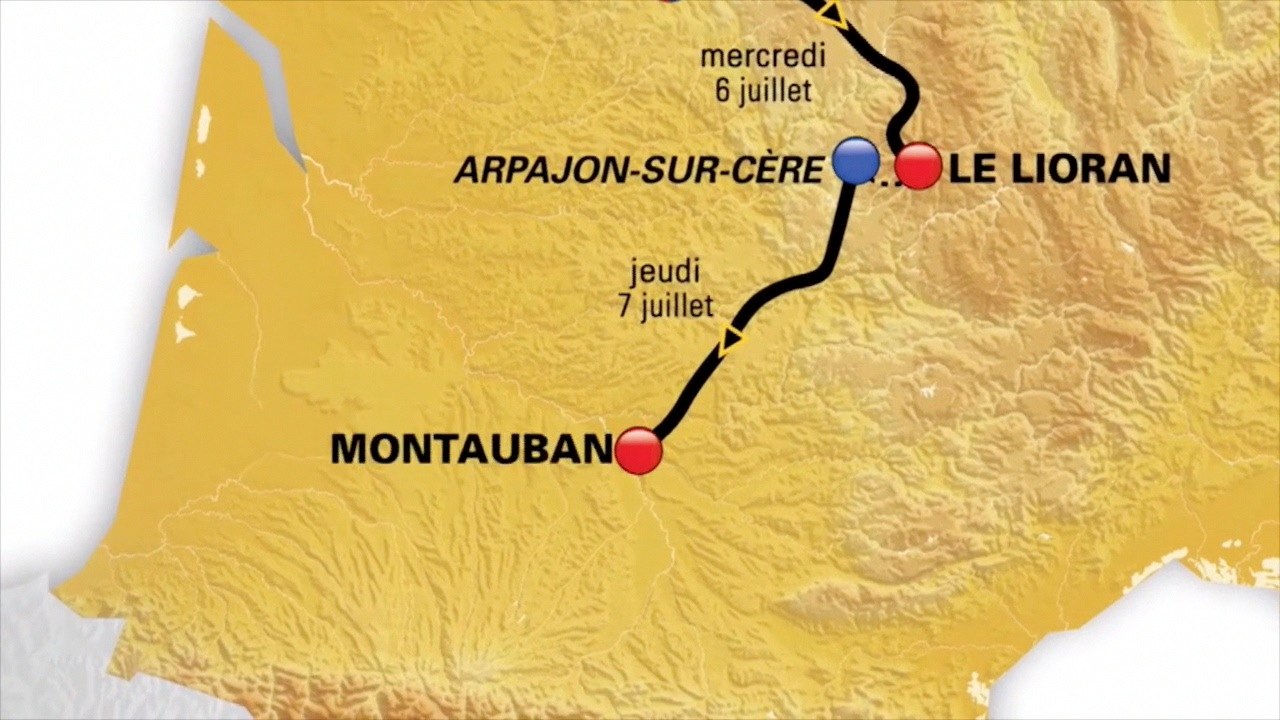 Montauban, ligne d’arrivée de la 6ème étape du Tour de France !